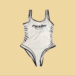 One piece cartoon looking swimsuit